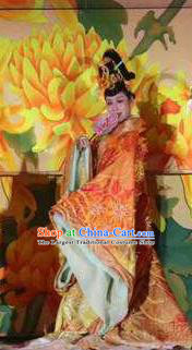 Chinese The Dream of Dongjing Song Dynasty Court Queen Dance Dress Stage Performance Costume for Women