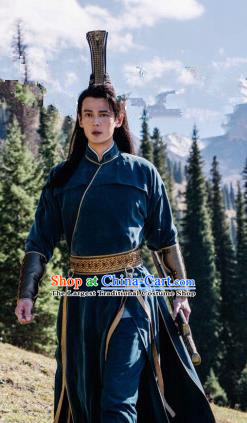 Ever Night Chinese Drama Ancient Young Knight Hanfu Clothing Traditional Tang Dynasty Swordsman Costumes for Men