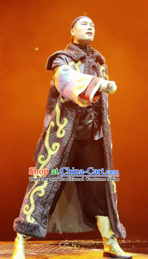 Chinese Picturesque Huizhou Ancient Qing Dynasty Royal Highness Clothing Stage Performance Dance Costume for Men