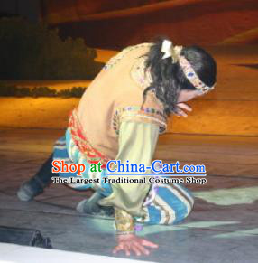 Chinese The Moon Rising On The Helan Mountain Hui Nationality Clothing Stage Performance Dance Costume for Men