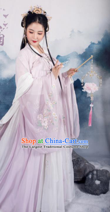 Traditional Chinese Tang Dynasty Royal Infanta Replica Costumes Ancient Court Princess Hanfu Dress for Women