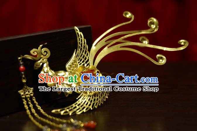 Chinese Ancient Court Queen Phoenix Hair Clip Hairpins Traditional Classical Hanfu Hair Accessories for Women