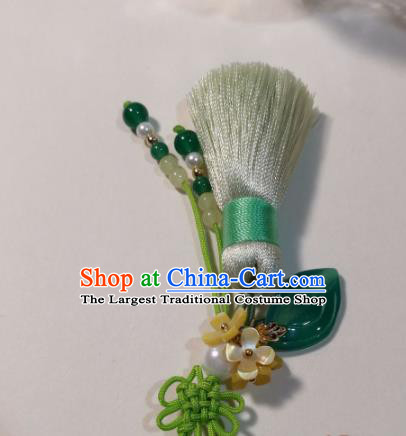 Traditional Chinese Classical Brooch Pendant Hanfu Tassel Breastpin Accessories for Women