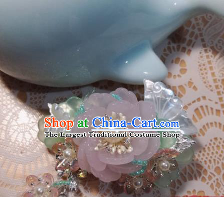 Traditional Chinese Classical Flower Hair Claw Hairpins Ancient Hanfu Hair Accessories for Women