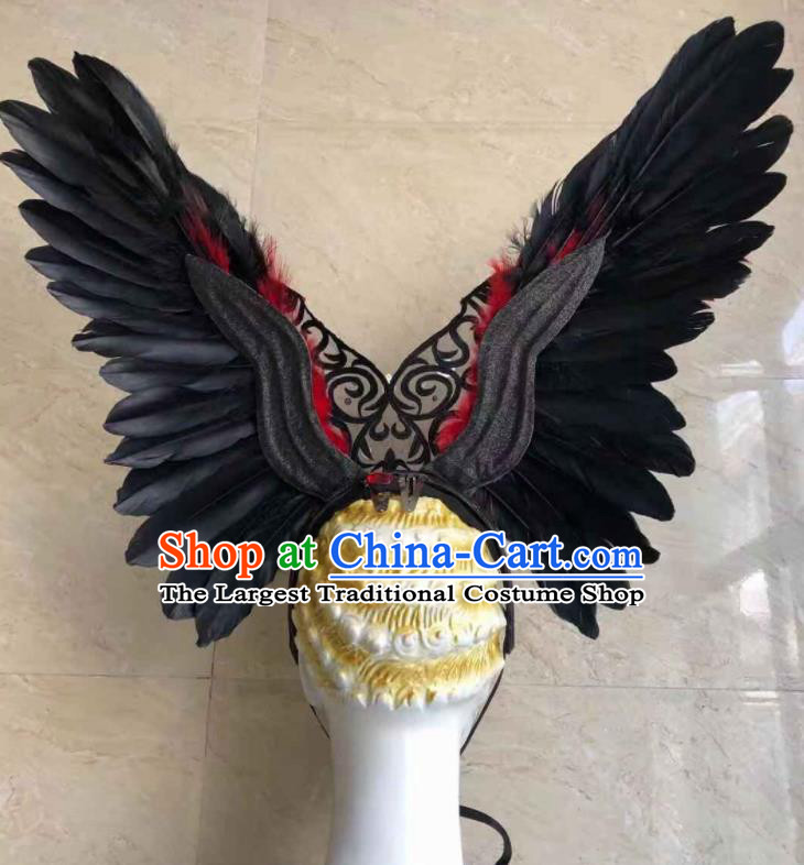 Top Halloween Feather Headwear Brazilian Carnival Samba Dance Hair Accessories for Women