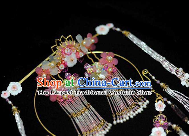 Traditional Chinese Classical Tassel Hairpins Ancient Princess Hanfu Hair Accessories for Women