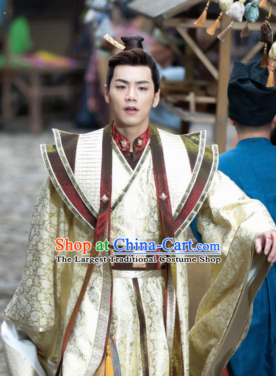 Ancient Chinese Song Dynasty Crown Prince Hanfu Clothing Drama Young Blood Swordsman Costumes for Men