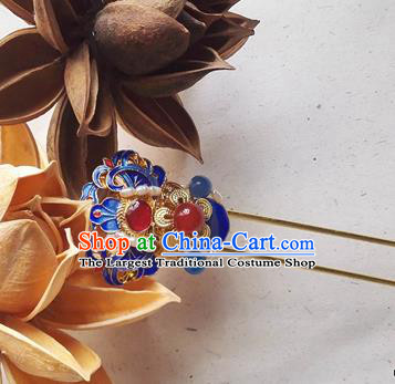 Traditional Chinese Classical Cloisonne Pearls Hairpins Ancient Princess Hanfu Hair Accessories for Women