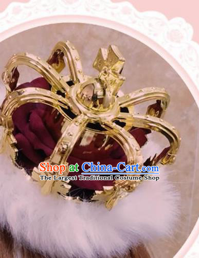 Top Grade Baroque Princess Royal Crown Handmade Hair Accessories for Women