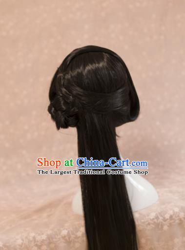 Traditional Chinese Ancient Princess Wigs Han Dynasty Cosplay Goddess Chignon for Women