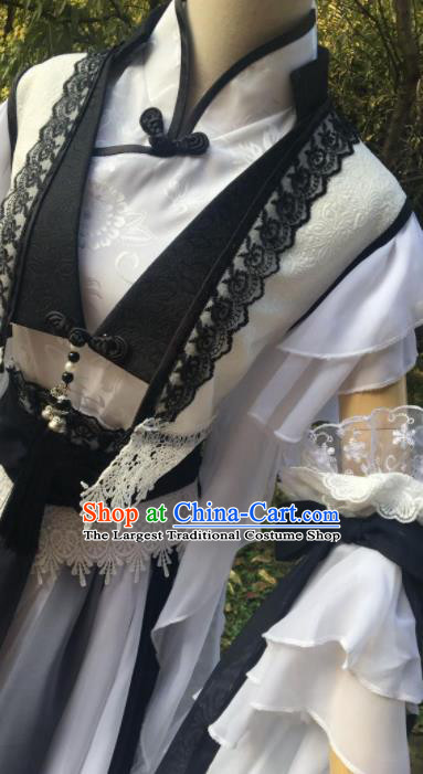 Traditional Chinese Cosplay Female Swordsman Song Ning Dress Ancient Drama Fairy Princess Costumes for Women
