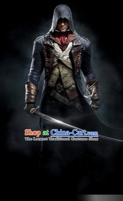 Top Grade Cosplay Assassin Costumes Swordsman Clothing for Men