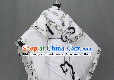Traditional Chinese Cosplay Court Princess White Dress Ancient Drama Female Swordsman Costumes for Women