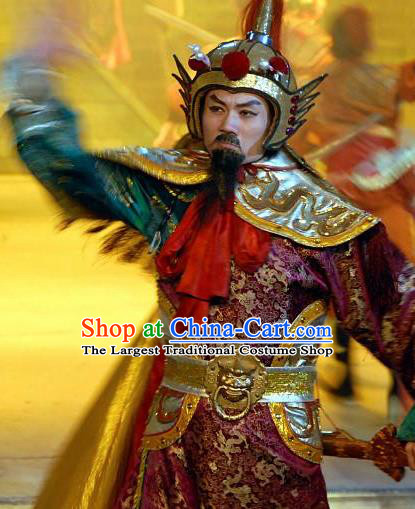 Chinese Night Of West Lake Ancient General Clothing Stage Performance Dance Costume for Men