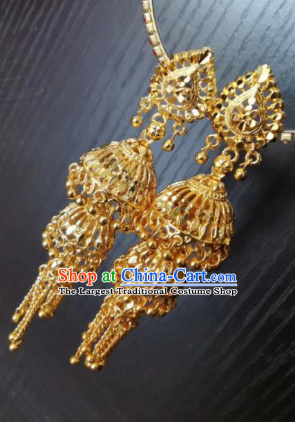 Indian Traditional Belly Dance Ear Accessories Asian India National Earrings for Women