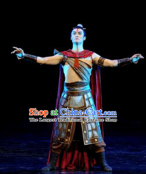 Chinese Chuansi Gongzhu Silk Princess Ancient General Dance Stage Performance Costume for Men