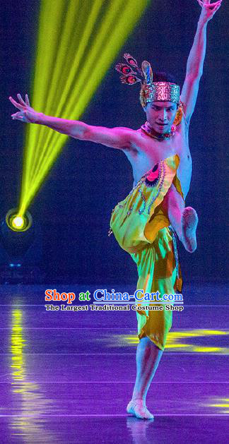 Dance Between Heaven and Earth Chinese Dai Nationality Dance Clothing Stage Performance Dance Costume for Men