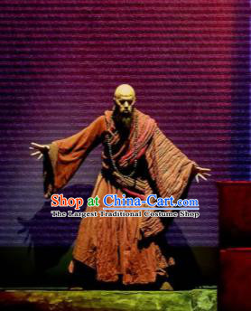 Sunsets Chinese Classical Dance Ancient Monk Fa Hai Clothing Stage Performance Dance Costume for Men