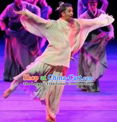 Drama Chinese Orphan Chinese Ancient Cheng Ying Clothing Stage Performance Dance Costume and Headpiece for Men