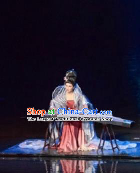 Return To the Three Gorges Chinese Classical Dance Ancient Imperial Consort Dress Stage Performance Costume and Headpiece for Women