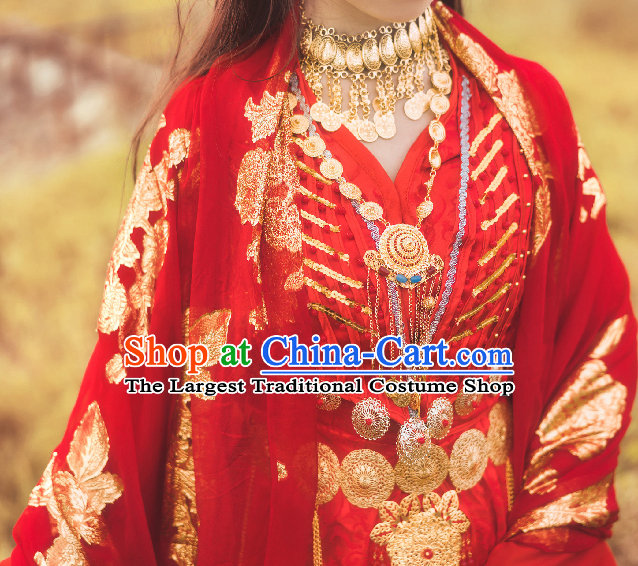 Ancient China Tang Dynasty Empress Clothing Wigs Hair Jewelries Complete Set