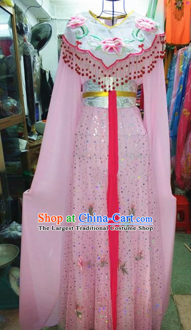 Chinese Traditional Beijing Opera Diva Costume Peking Opera Young Lady Pink Dress for Adults