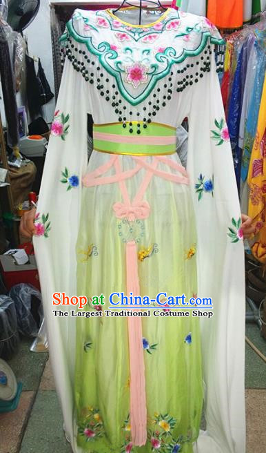 Chinese Traditional Beijing Opera Actress Costume Peking Opera Princess Green Dress for Adults