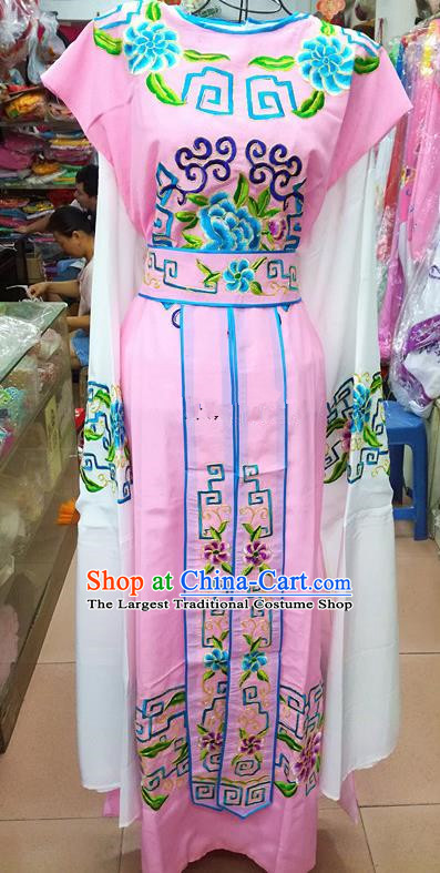 Chinese Traditional Beijing Opera Nobility Childe Costume Peking Opera Niche Pink Robe for Adults