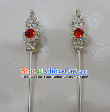 Chinese Traditional Beijing Opera Diva Hairpins Princess Crystal Hair Clip Hair Accessories for Adults