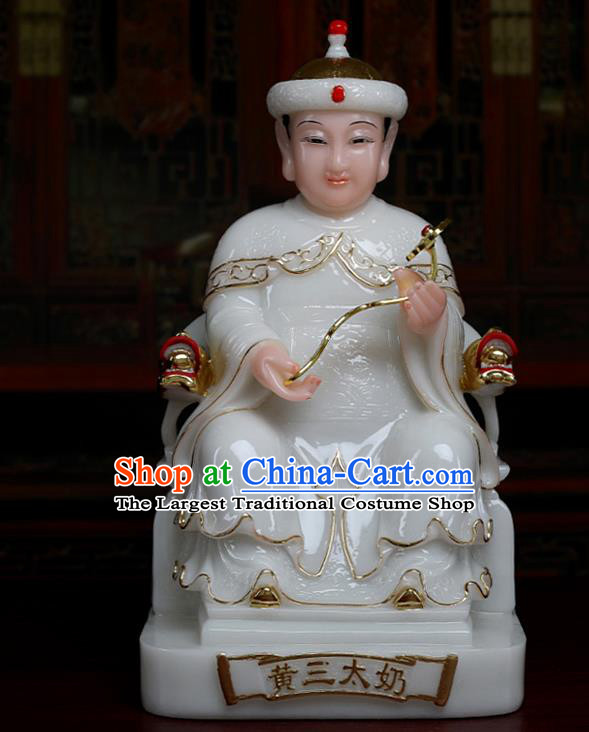 Chinese Traditional Religious Supplies Feng Shui Fox Goddess White