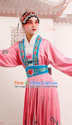 Chinese Traditional Beijing Opera Diva Costume Ancient Princess Pink Palace Dress