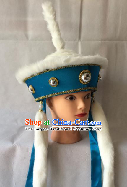 Asian Chinese Beijing Opera Takefu Headwear Ancient Prince Hat for Men