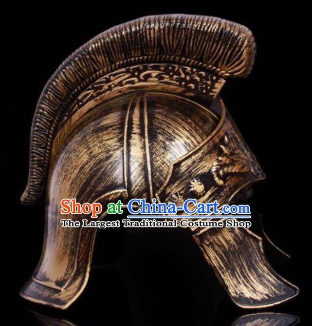 Traditional Roman General Headpiece Ancient Rome Warrior Brass Helmet for Men