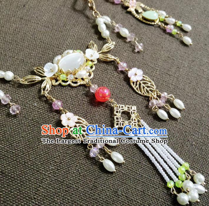 Chinese Handmade Jewelry Accessories Ancient Classical Hanfu Necklace for Women