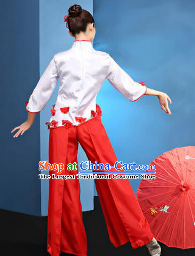 Traditional Chinese Folk Dance Stage Show Clothing Group Fan Dance Yangko Costume for Women