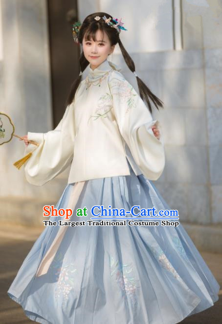 Chinese Traditional Ming Dynasty Princess Hanfu Dress Ancient Drama Peri Costume for Women