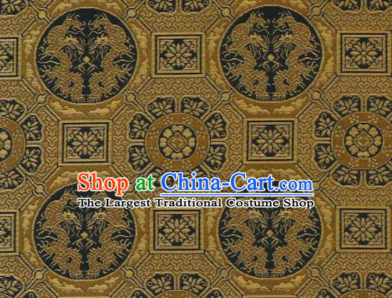 Asian Traditional Classical Pattern Brocade Fabric Japanese Kimono Satin Silk Material