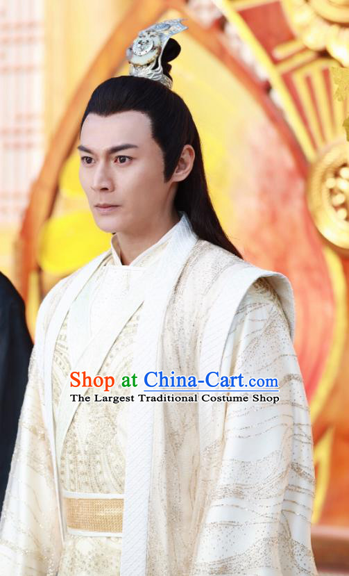 Drama Zhao Yao Chinese Ancient Prince Nobility Childe Swordsman Embroidered Replica Costume for Men