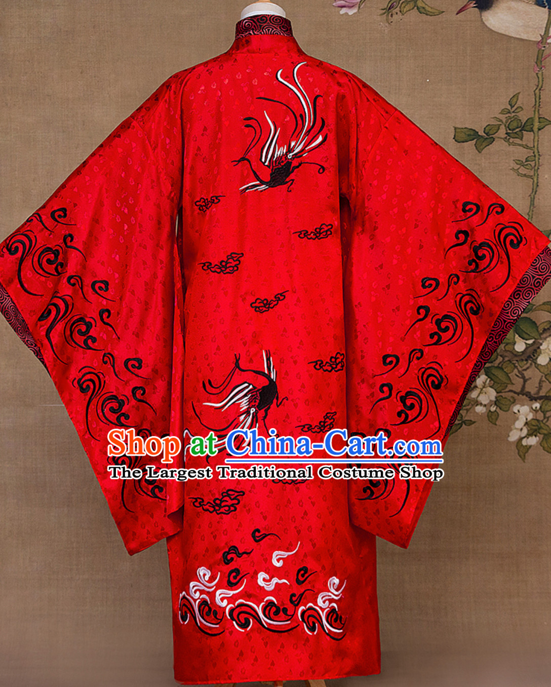 Ancient Chinese Emperor Embroidered Dragon Garment Complete Set