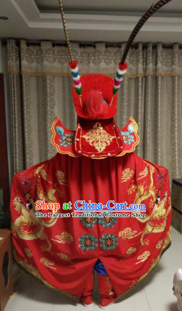 Chinese Beijing Opera Royalblue Clothing Traditional Sichuan Opera Face Changing Costume for Adults