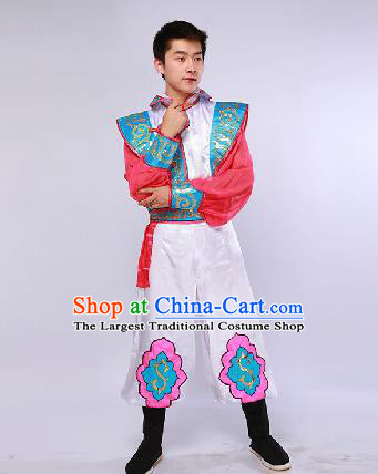 Chinese Traditional Ethnic Dance Costume Mongol Nationality Dance Stage Performance Clothing for Men