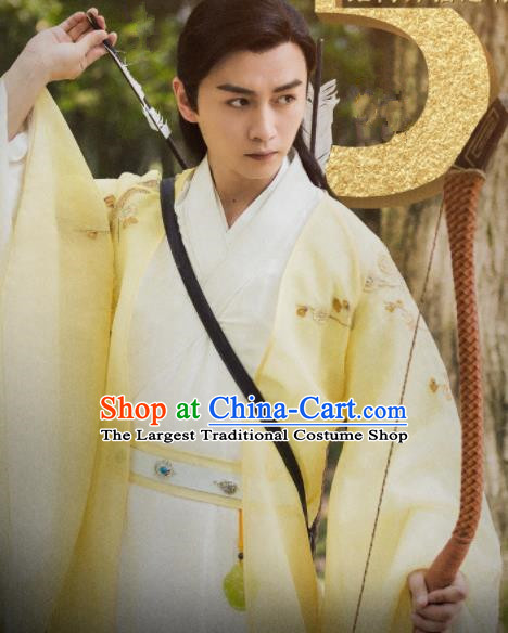 Drama Queen Dugu Chinese Ancient Northern Zhou Dynasty Swordsman Historical Costume for Men