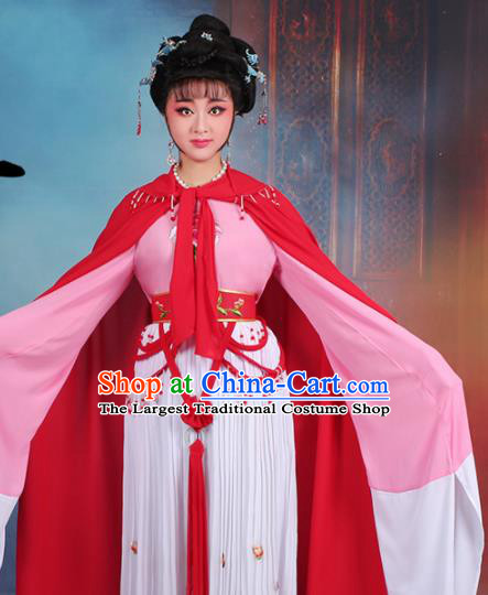 Chinese Traditional Shaoxing Opera Hua Dan Embroidered Dress Beijing Opera Peri Costume for Women