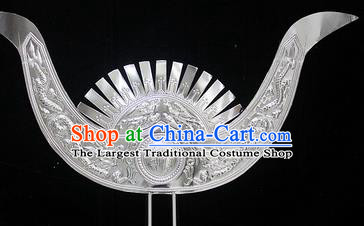 Traditional Chinese Miao Nationality Hair Accessories Hmong Female Carving Sliver Hairpins for Women