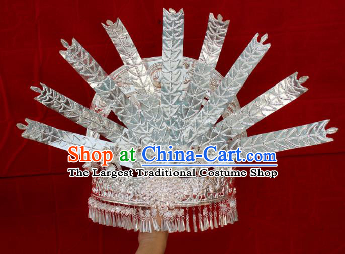 Traditional Chinese Hair Accessories Miao Nationality Phoenix Coronet Ethnic Female Hairpins for Women