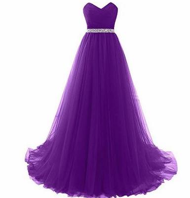 Top Grade Catwalks Purple Embroidered Beads Evening Dress Compere Modern Fancywork Costume for Women