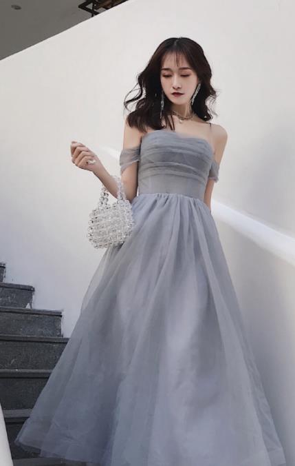 Top Grade Catwalks Grey Lace Evening Dress Compere Modern Fancywork Costume for Women