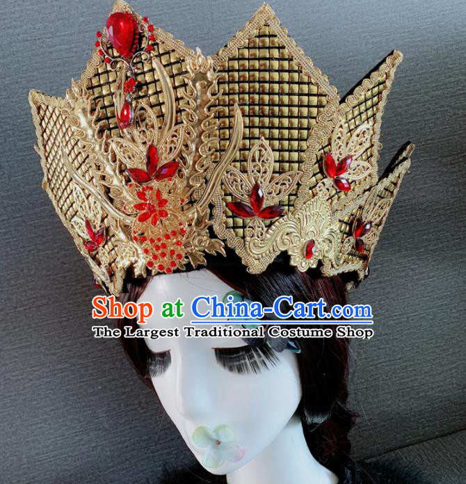 Traditional Chinese Ancient Palace Queen Phoenix Coronet Headwear Hair Accessories for Women