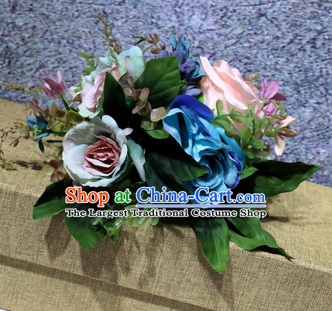 Top Grade Princess Flowers Hair Accessories Stage Performance Hair Stick Headwear for Women