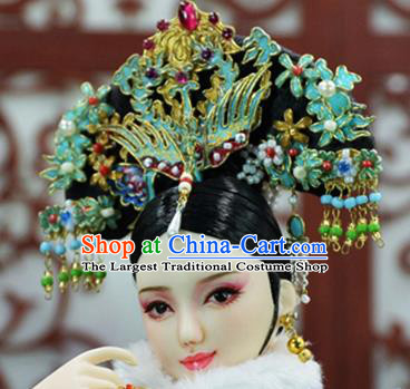 Chinese Ancient Palace Concubine Headwear Traditional Qing Dynasty Manchu Imperial Consort Hair Accessories for Women